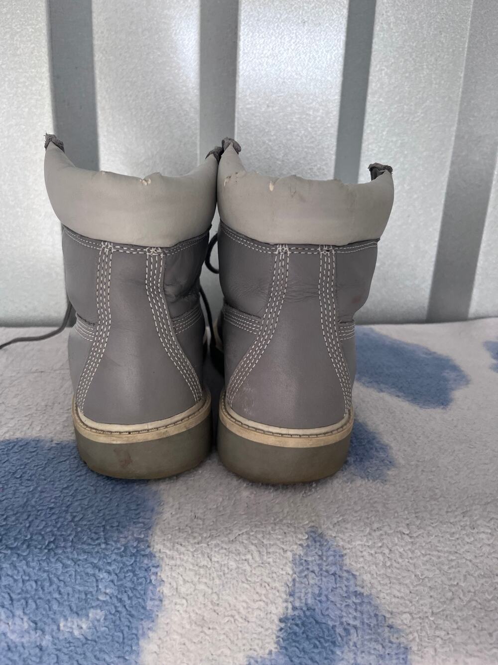grey waterproof timberlands